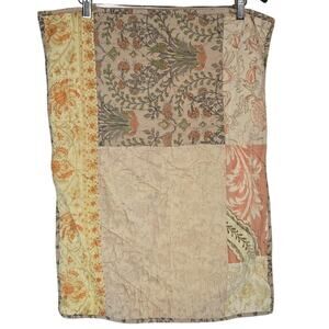 Pottery Barn Standard Size Set of 2 Patchwork Paisley Boho Pillow Case Shams